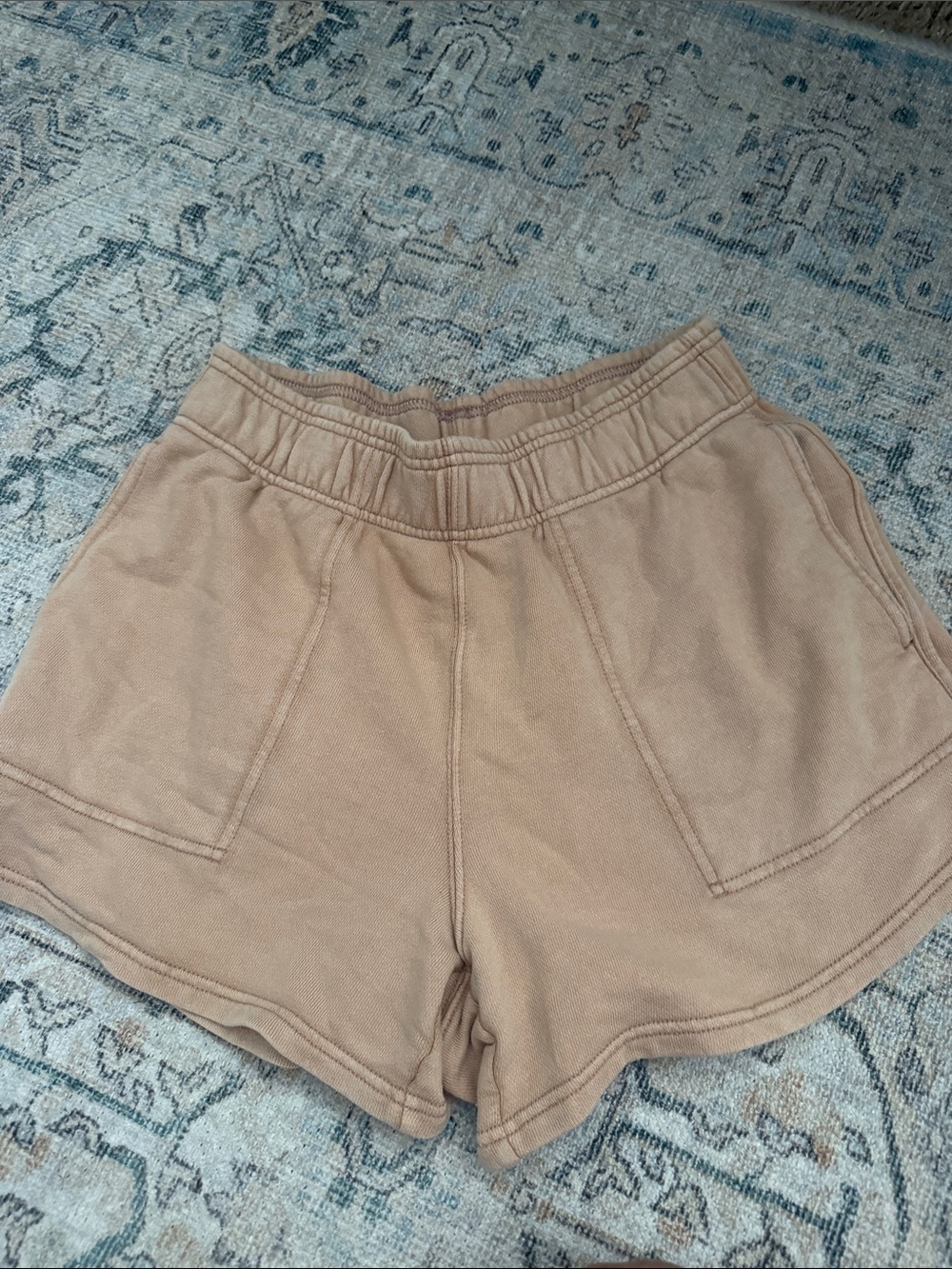 aerie Cozy Tan Athletic Lounge Shorts